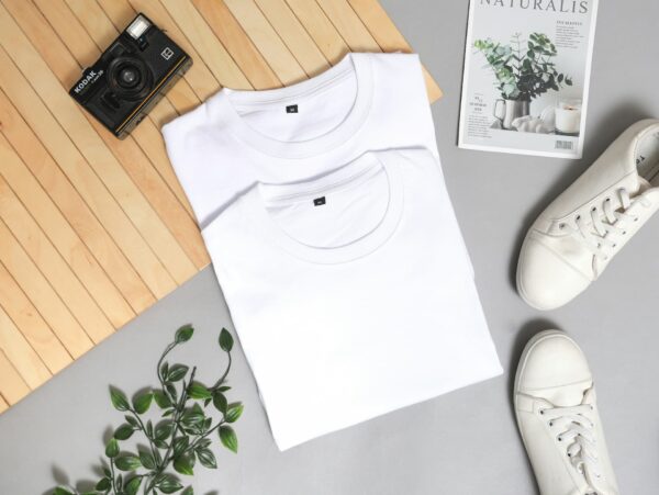 Men’s White Cotton T-Shirt - Image 2